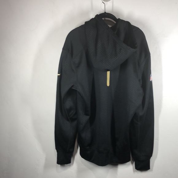 Nike NFL New Orleans Saints black hooded sweatshirt size large - Picture 8 of 12
